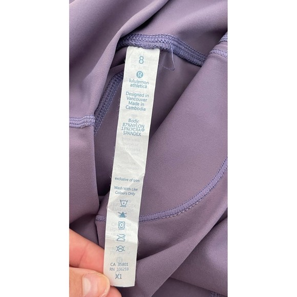 Lululemon Wunder Under Pant Align II High-Rise 25” Purple Lilac Grey Sz 8 NWT - Picture 6 of 8